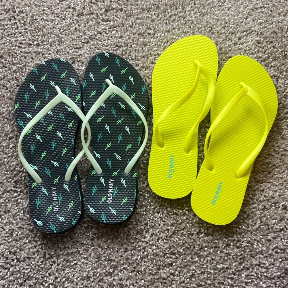 Two Pairs of Old Navy Flip Flops